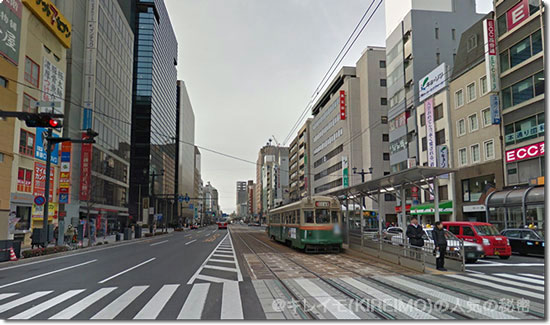 広島本通駅の様子