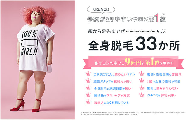 キレイモのイメージキャラクターは板野友美(ともちん)から渡辺直美さんに?